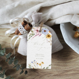 Etiquetas de regalo de Baby Shower Favor de Flor S