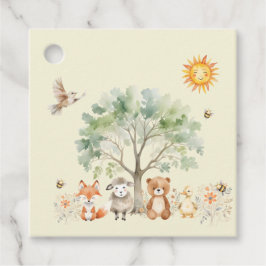 Etiquetas de regalo de Baby Shower Woodland Wildli