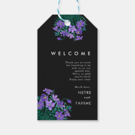 Etiquetas de regalo de bienvenida para Bodas de ho