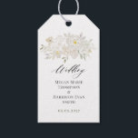 Etiquetas de regalo de Boda de color blanco de col<br><div class="desc">Etiquetas de regalo de Boda de color blanco de color de agua</div>