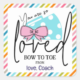 Etiquetas de regalo de Bow y Megaphone para animad