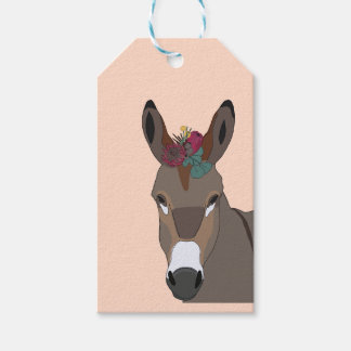 Etiquetas de regalo de burro