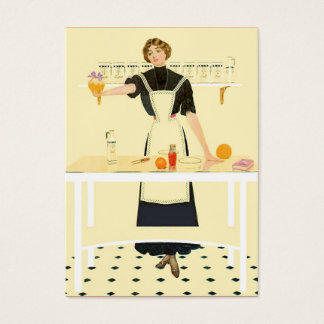 Etiquetas de regalo de chica de cocina