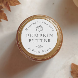Etiquetas de regalo de comida de calabaza rústica