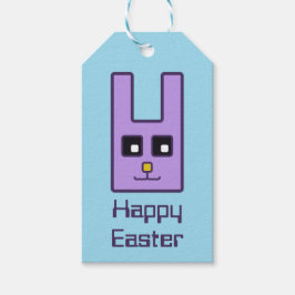 Etiquetas de regalo de conejo de Pascua