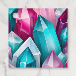 Etiquetas de regalo de Crystal Art de Rock colorid