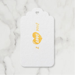 Etiquetas de regalo de el día de San Valentín