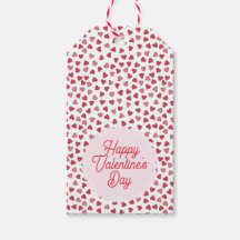 Etiquetas de regalo de El día de San Valentín de c