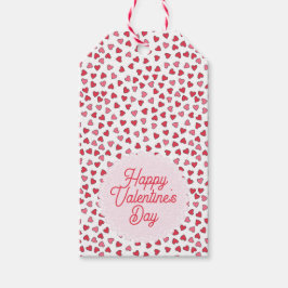 Etiquetas de regalo de El día de San Valentín de c