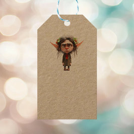 Etiquetas de regalo de Elf Kraft Lady Navidades