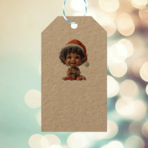 Etiquetas de regalo de Elf Kraft para bebés Navida