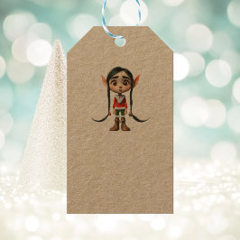 Etiquetas de regalo de Elf Kraft para los Navidade