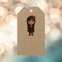 Etiquetas de regalo de Elf Kraft para los Navidade