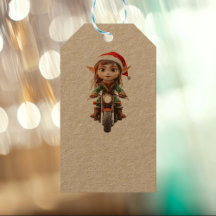 Etiquetas de regalo de Elf Kraft para Navidades de