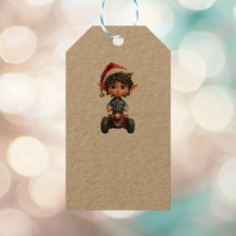 Etiquetas de regalo de Elf Kraft para Navidades de