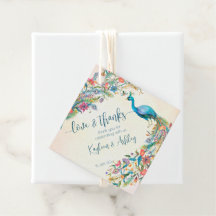 Etiquetas de regalo de favor de fiesta de compromi