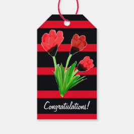 Etiquetas de regalo de felicitación