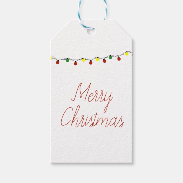 Etiquetas de regalo de Feliz Navidad (Anverso)