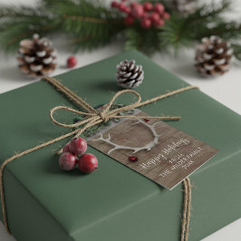 Etiquetas de regalo de feriado ruso para venados d