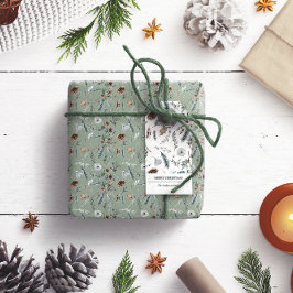 Etiquetas de regalo de flotación de invierno para 