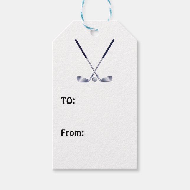 Etiquetas de regalo de golf (Anverso)