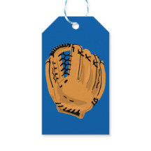 Etiquetas de regalo de guantes de béisbol