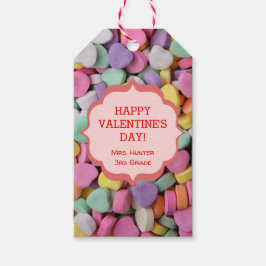 Etiquetas de regalo de Heart Candy Valentine