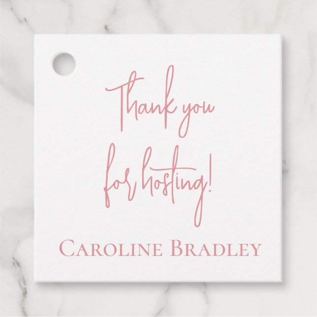 Etiquetas de regalo de Hostess (Anverso)