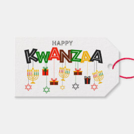 Etiquetas de regalo de Kwanzaa