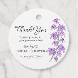 Etiquetas de regalo de la ducha favorita de la nov