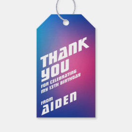 Etiquetas de regalo de la fiesta de cumpleaños del