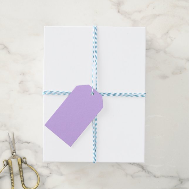 Etiquetas de regalo de Lavender Pastel (Con cuerda)
