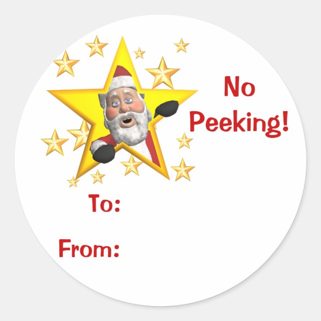 Etiquetas de regalo de Navidad (Anverso)