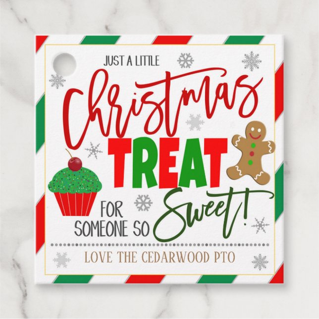 Etiquetas de regalo de Navidad (Anverso)