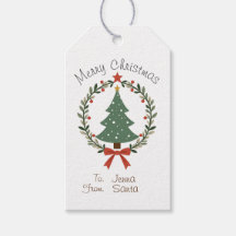 Etiquetas de regalo de Navidad