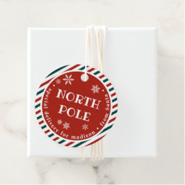 Etiquetas de regalo de Navidad de entrega especial