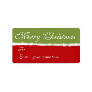 Etiquetas de Regalo de Navidad de Feliz