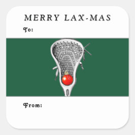 Etiquetas de regalo de Navidad de Lacrosse