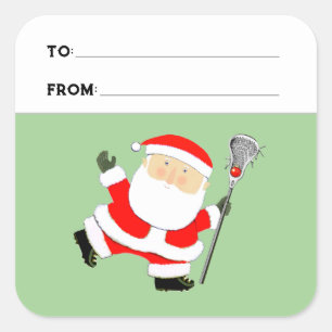 Etiquetas de regalo de Navidad de Lacrosse