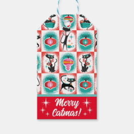 Etiquetas de regalo de Navidad para gatos MCM