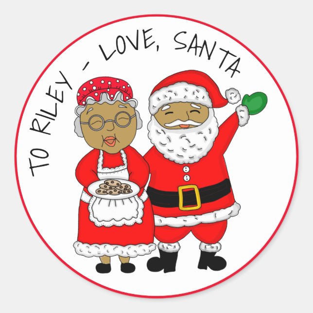 Etiquetas de regalo de Navidad personalizadas (Anverso)