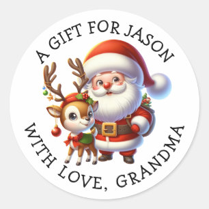 Etiquetas de regalo de Navidad personalizadas