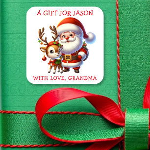 Etiquetas de regalo de Navidad personalizadas