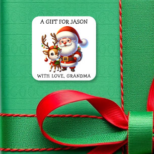 Etiquetas de regalo de Navidad personalizadas