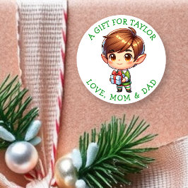 Etiquetas de regalo de Navidad personalizadas para
