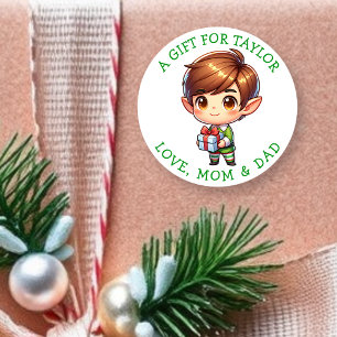 Etiquetas de regalo de Navidad personalizadas para
