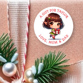 Etiquetas de regalo de Navidad personalizadas para