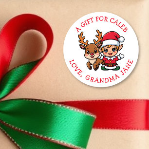 Etiquetas de regalo de Navidad personalizadas para