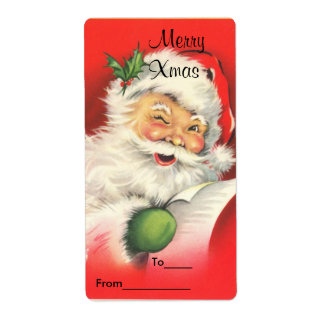 Etiquetas de regalo de Navidad Stickers Navidad Vi