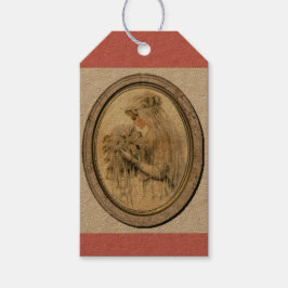 Etiquetas de regalo de novias de color rosa